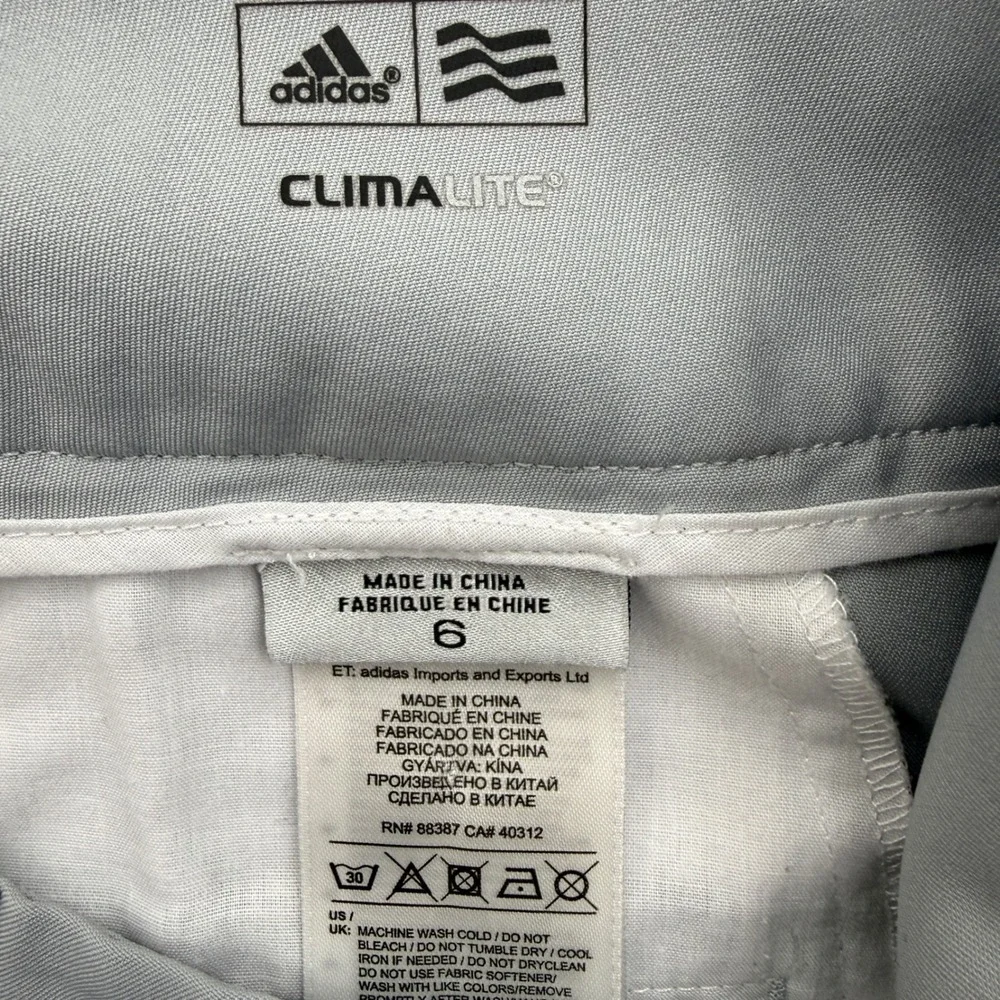 Adidas Golf Shorts Womens 6 Grey Climalite Performance Bermuda‎ Athletic
